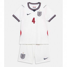 England Declan Rice #4 Hjemmebanetrøje Børn VM 2026 Kortærmet (+ Korte bukser)